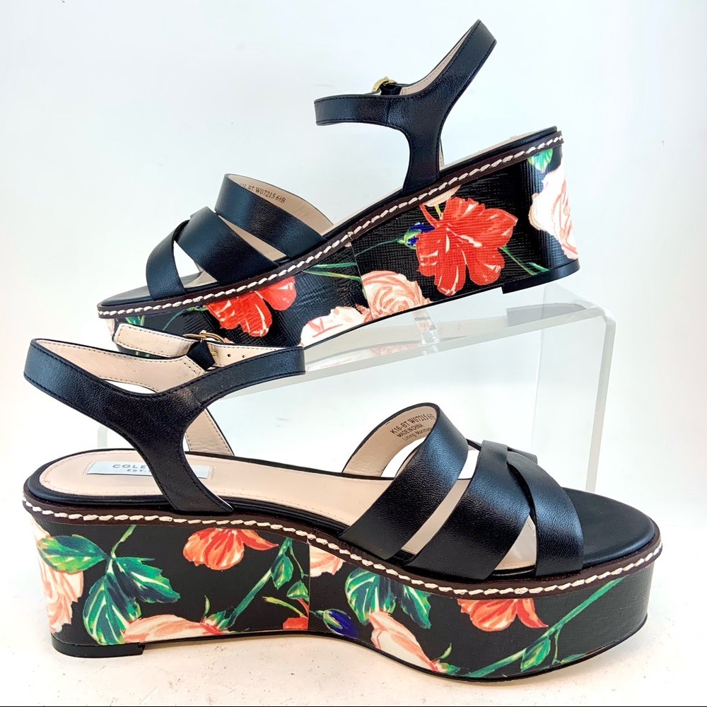 Cole Haan Grand.OS Jianna Floral Platform Sandals - Picture 4 of 12